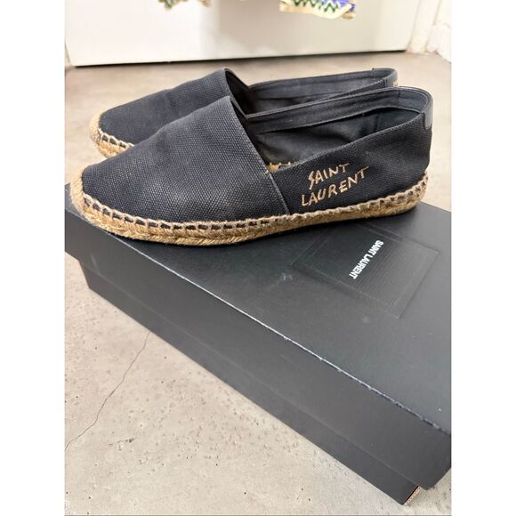 Yves Saint Laurent Canvas Logo Espadrilles - Picture 2 of 8